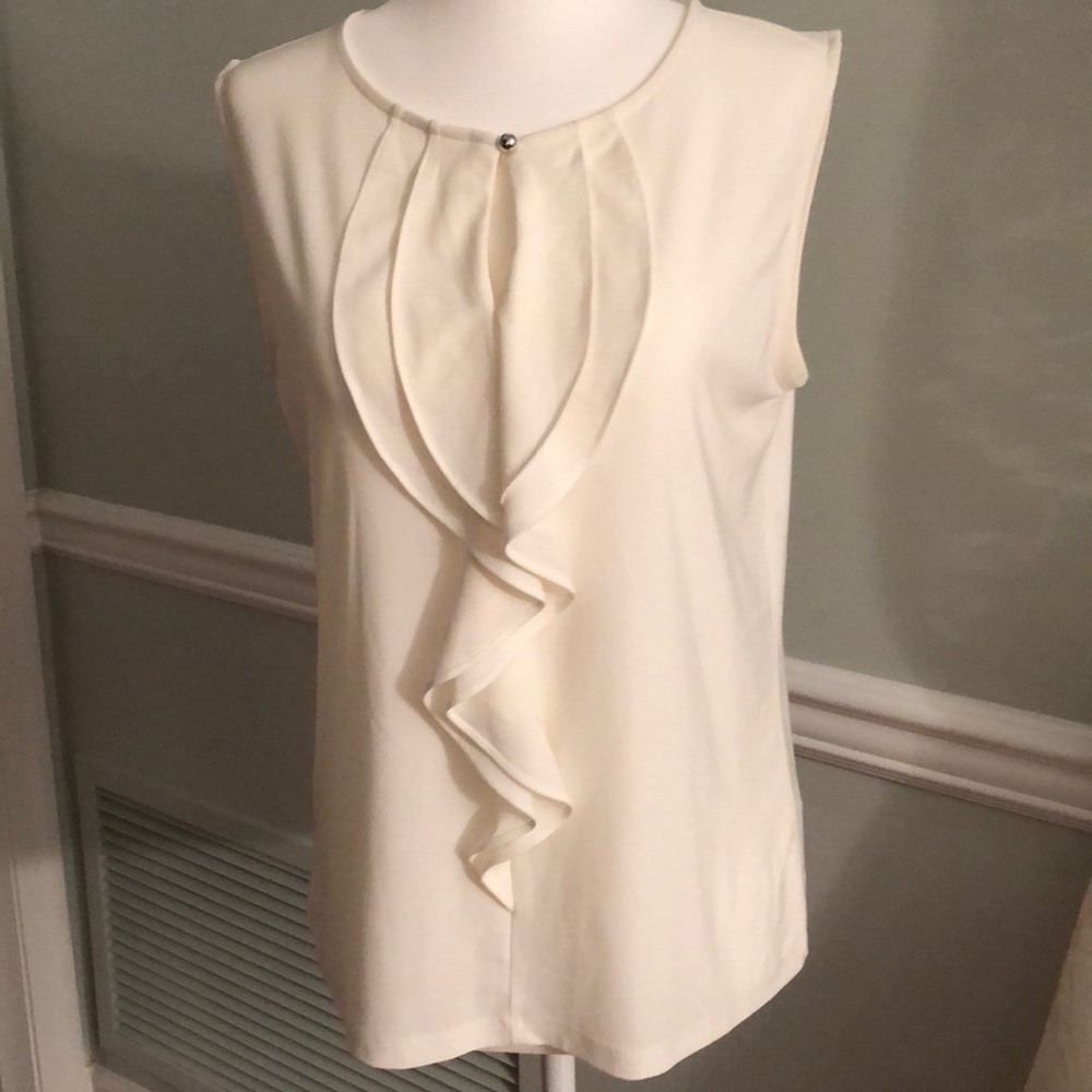 NWT cream colored Tahari ASL sleeveless camisole